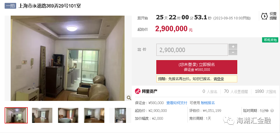 【法拍房】上海市闵行区永德路369弄29号101室